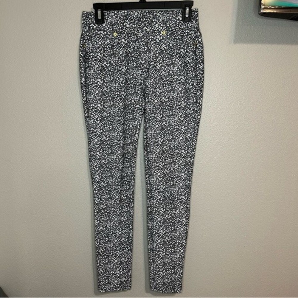 Michael Kors butterfly & floral print pull on pants size small